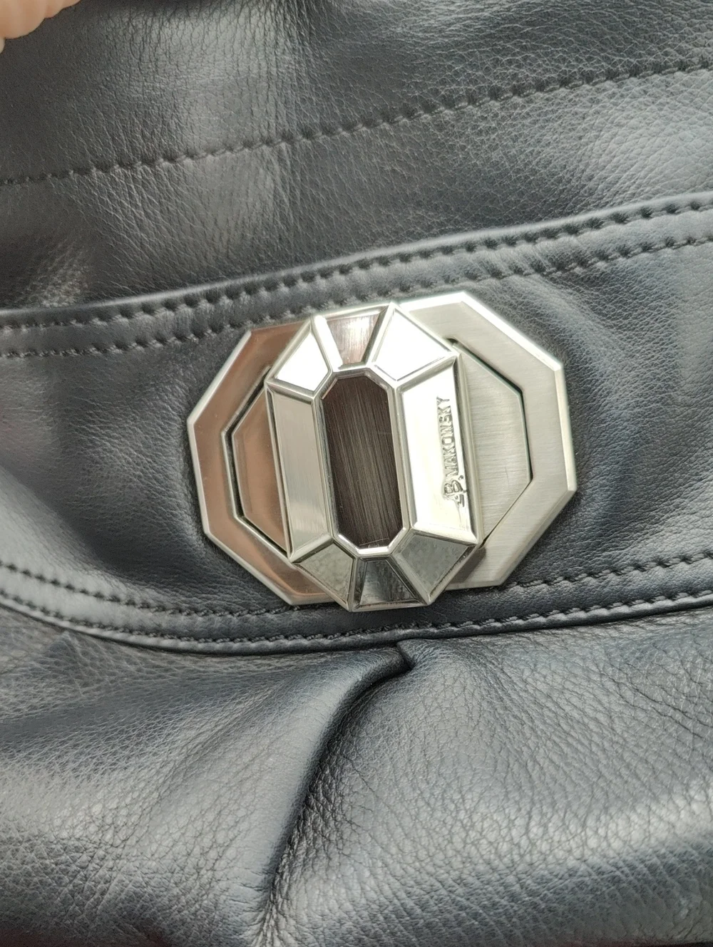b. makowsky black leather